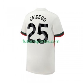 Camiseta Chelsea Moises Caicedo 25 Segunda Equipación 2025/2026